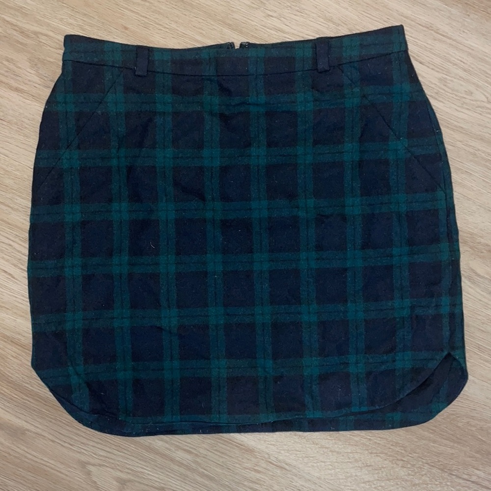Madewell plaid skirt